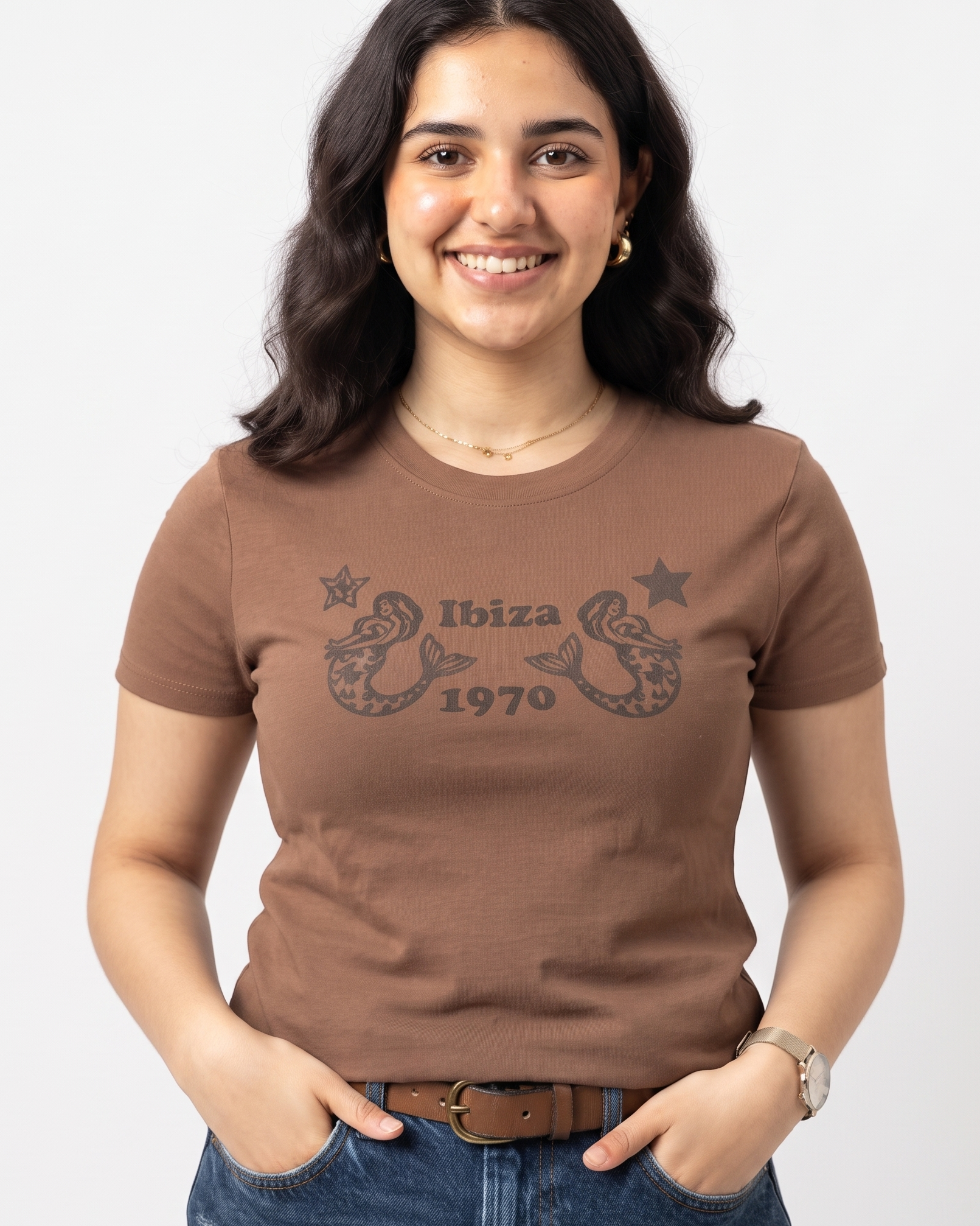 Women Printed Half Sleeves Top