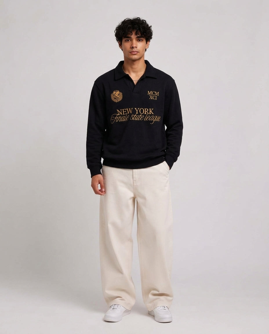 Men Embroidered New York Sweatshirt