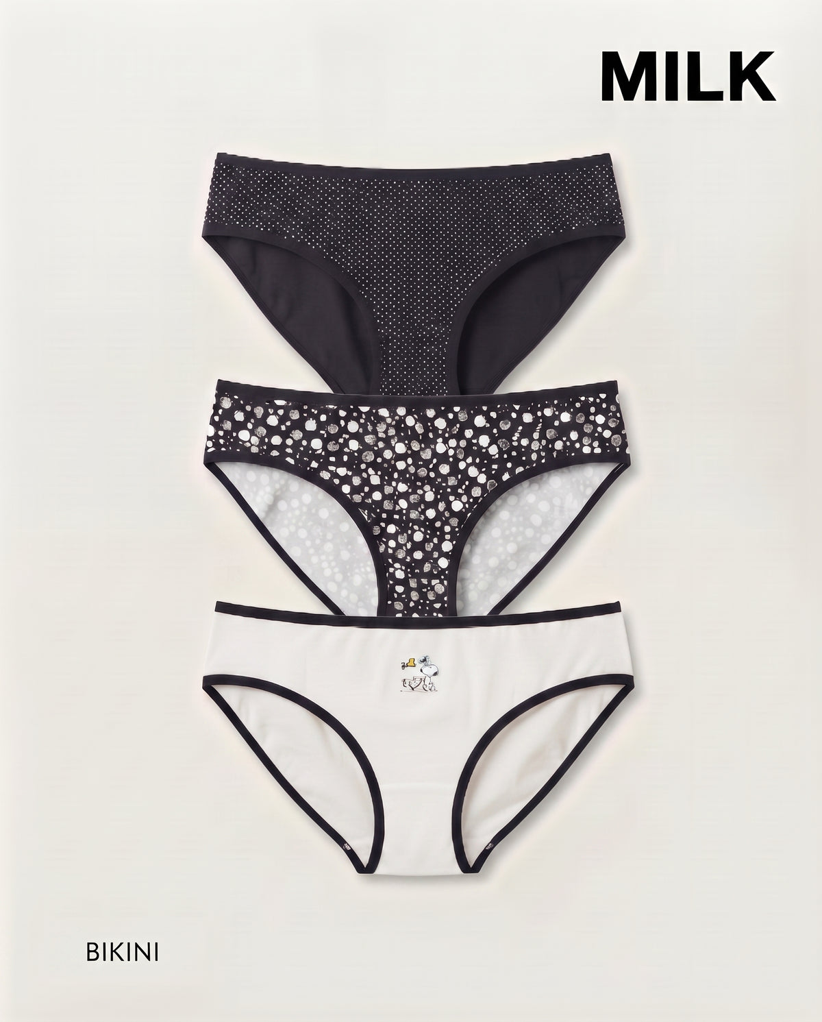Milk Women’s Bikini Brief 3Pc