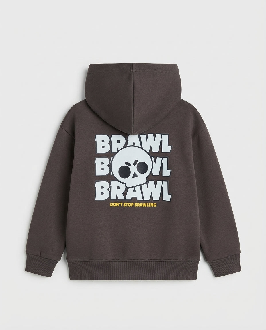 Boys Hodded Printed Brawl Stars Sweatshirt