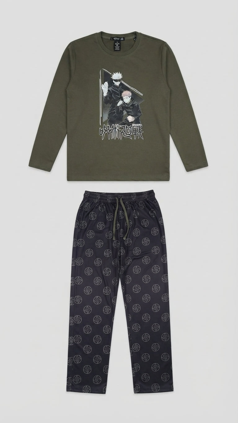 Men Printed Long Sleeves Pyjama