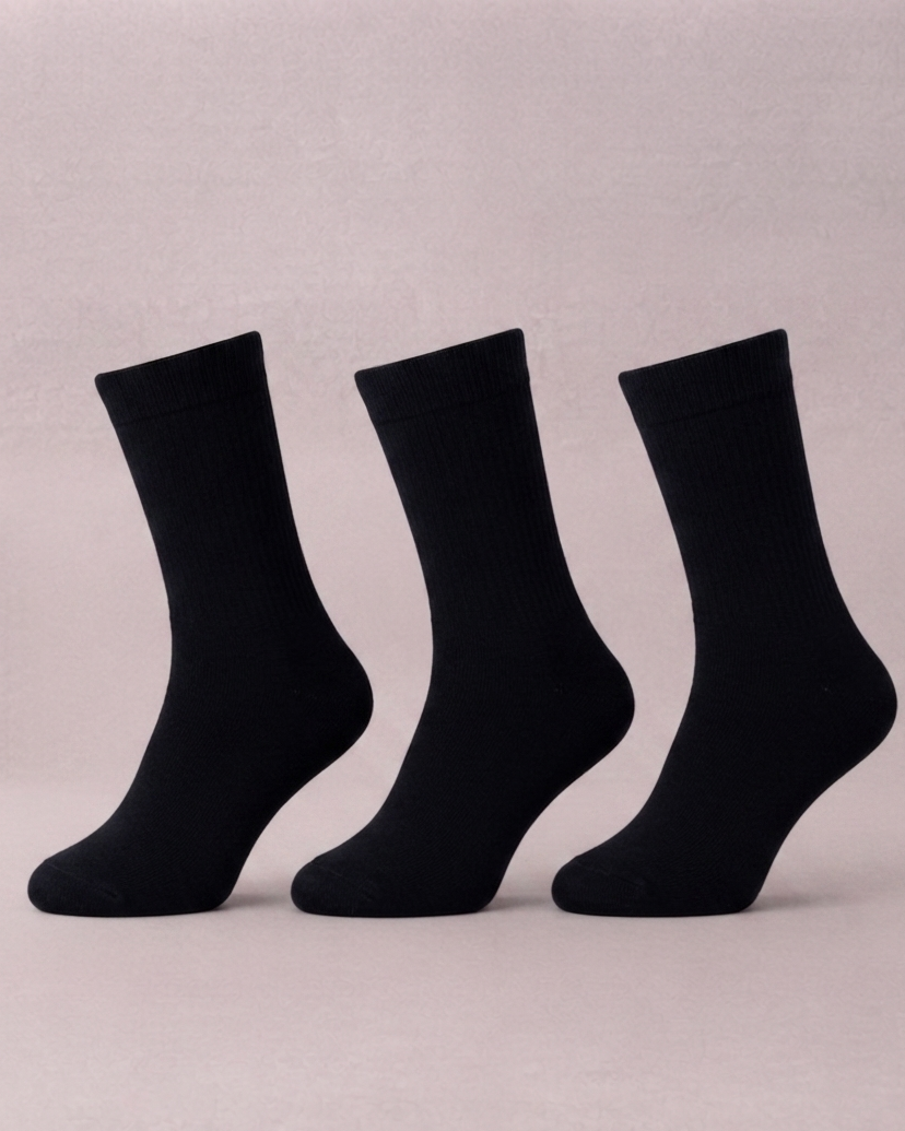 Boys Cotton Long Socket Socks 3Pc