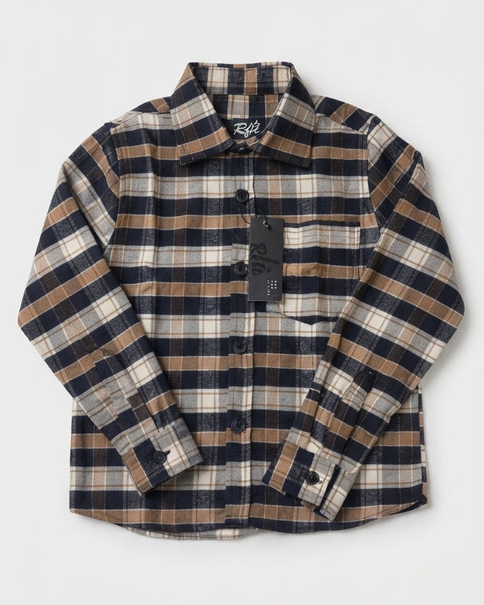 Boys Winter Long Sleeves Shirt W/Pocket