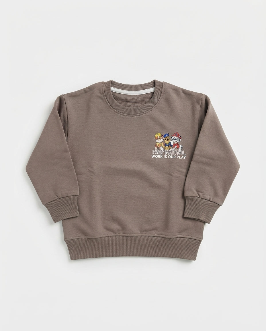 Boys Printed Ready For Action Sweatshirt