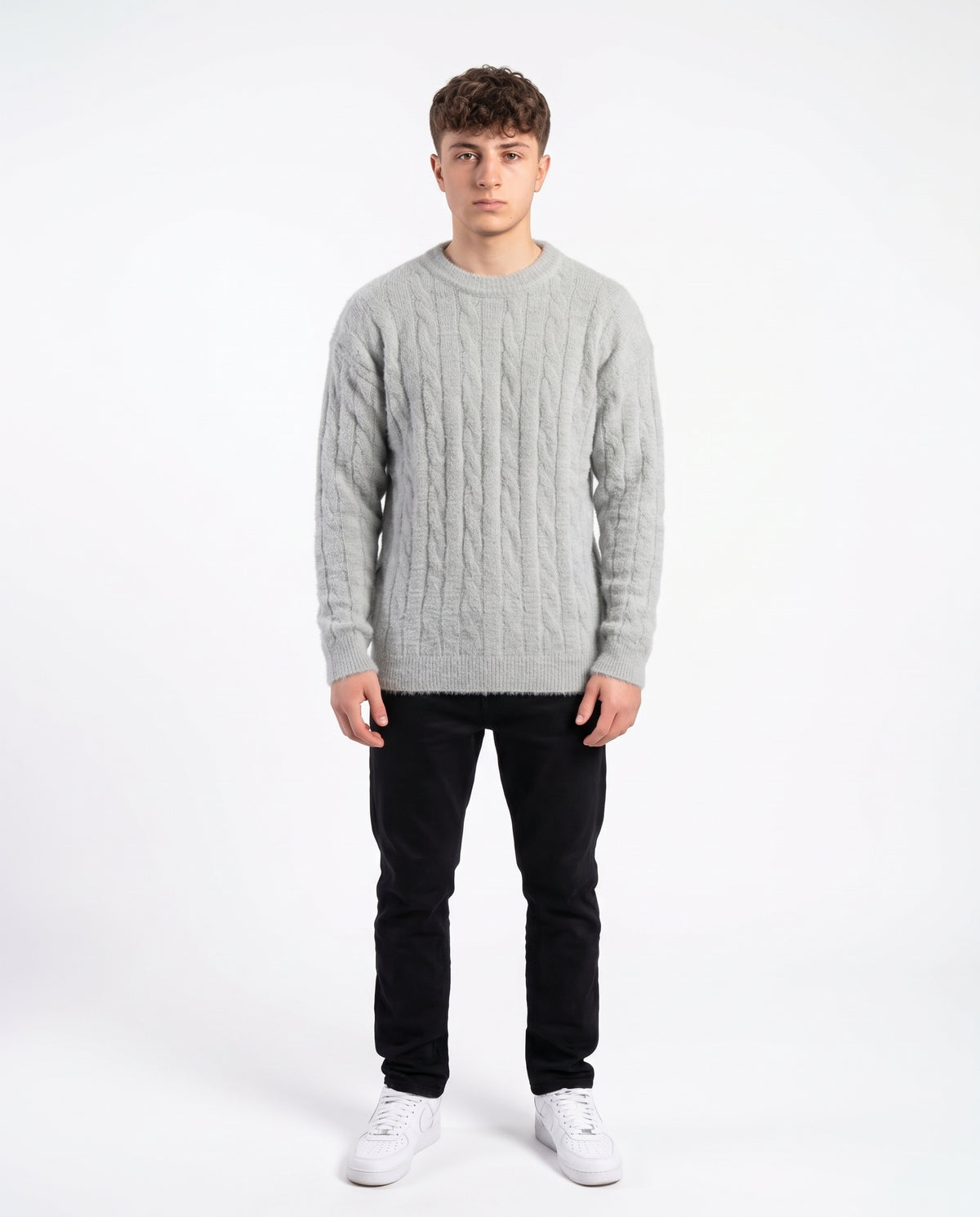 Men Mohair Pullover