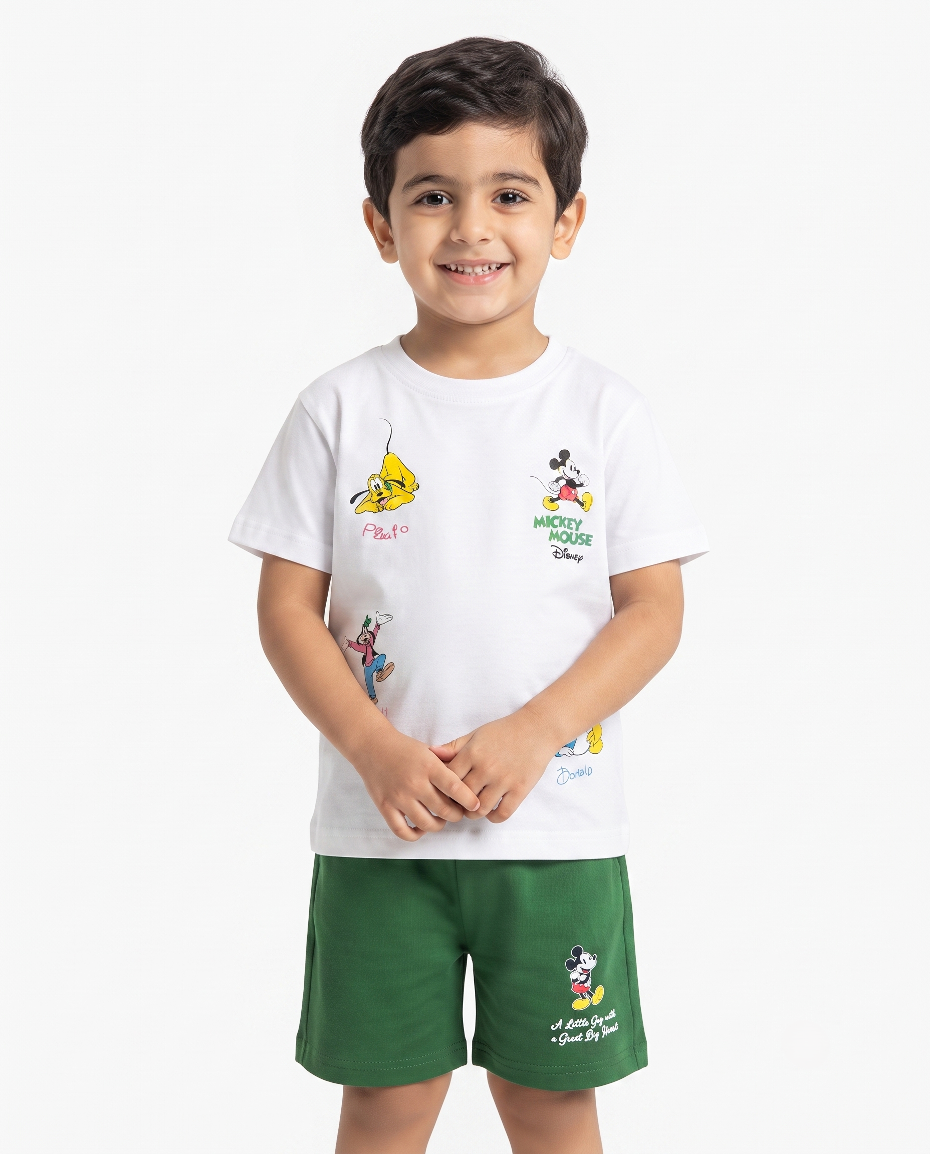 Boys Half Sleeves Top W/Short Printed Pyjama