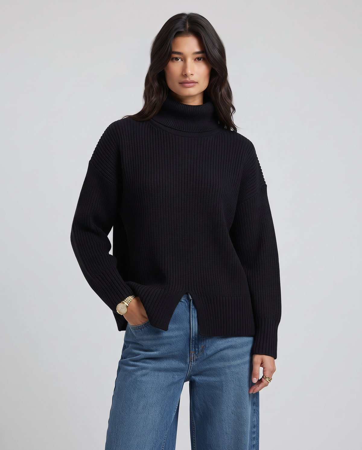 Women High Cool Neck Pullover