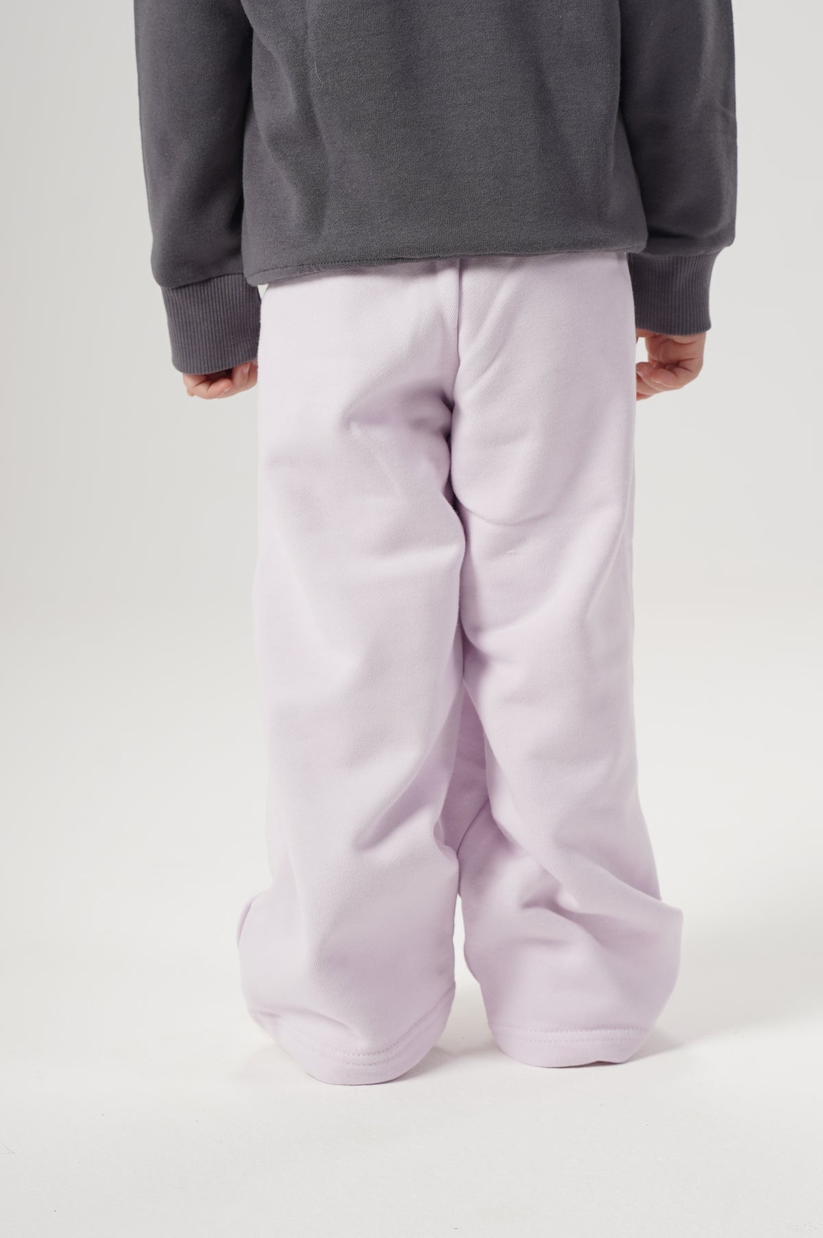 Girls Wide Leg Plain Pants