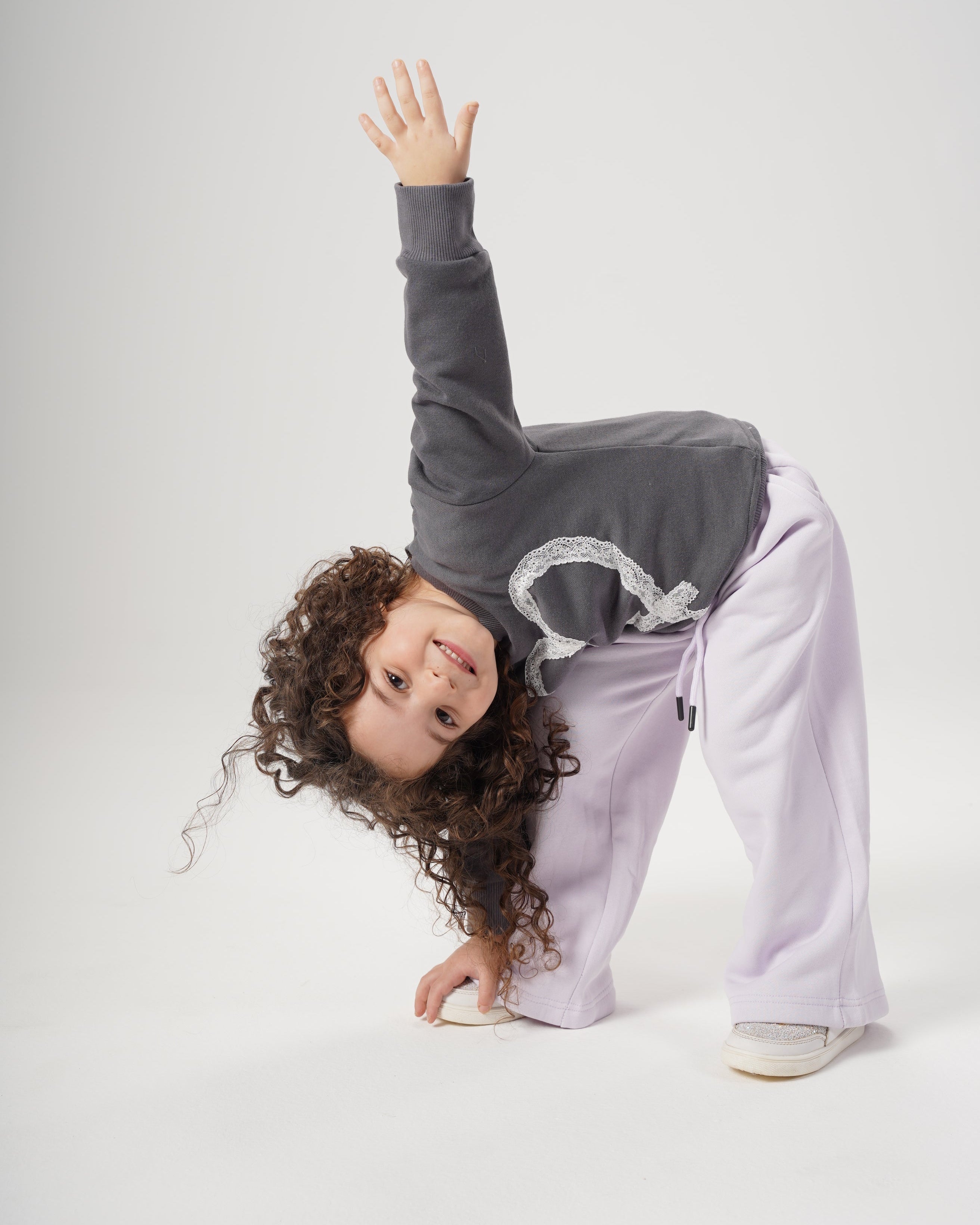 Girls Heart Crewneck Sweatshirt