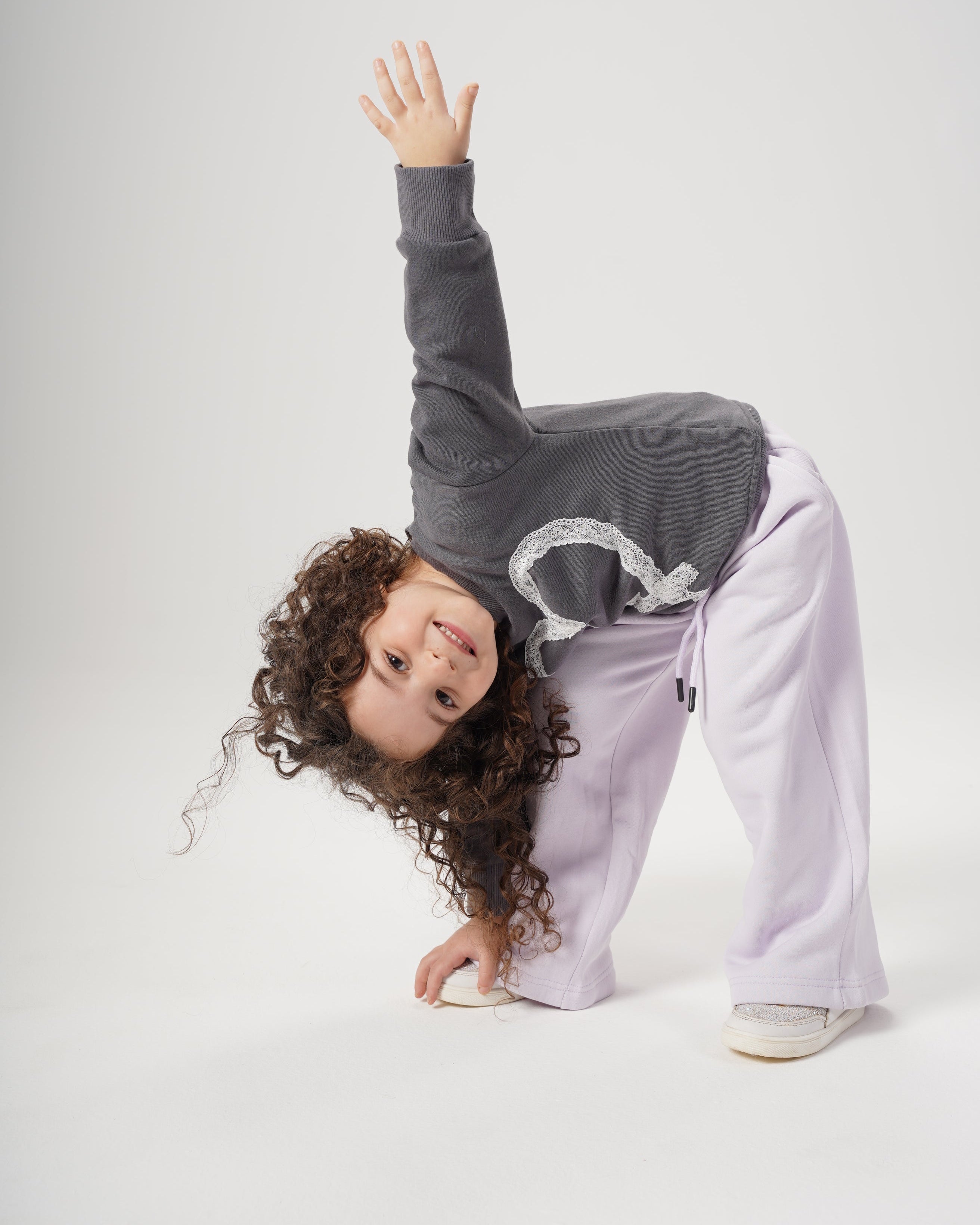 Girls Heart Crewneck Sweatshirt