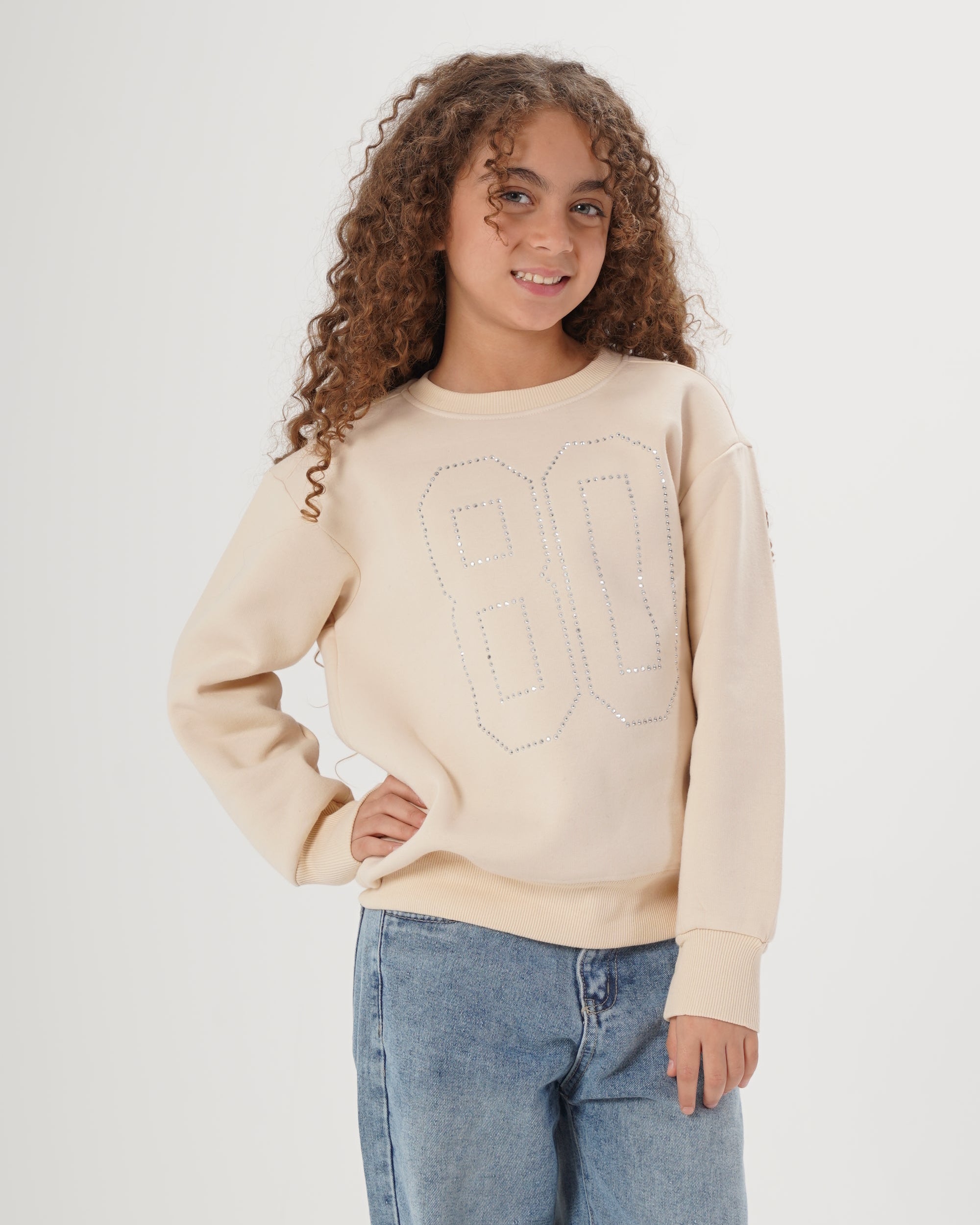 Girls 80 Crewneck Sweatshirt