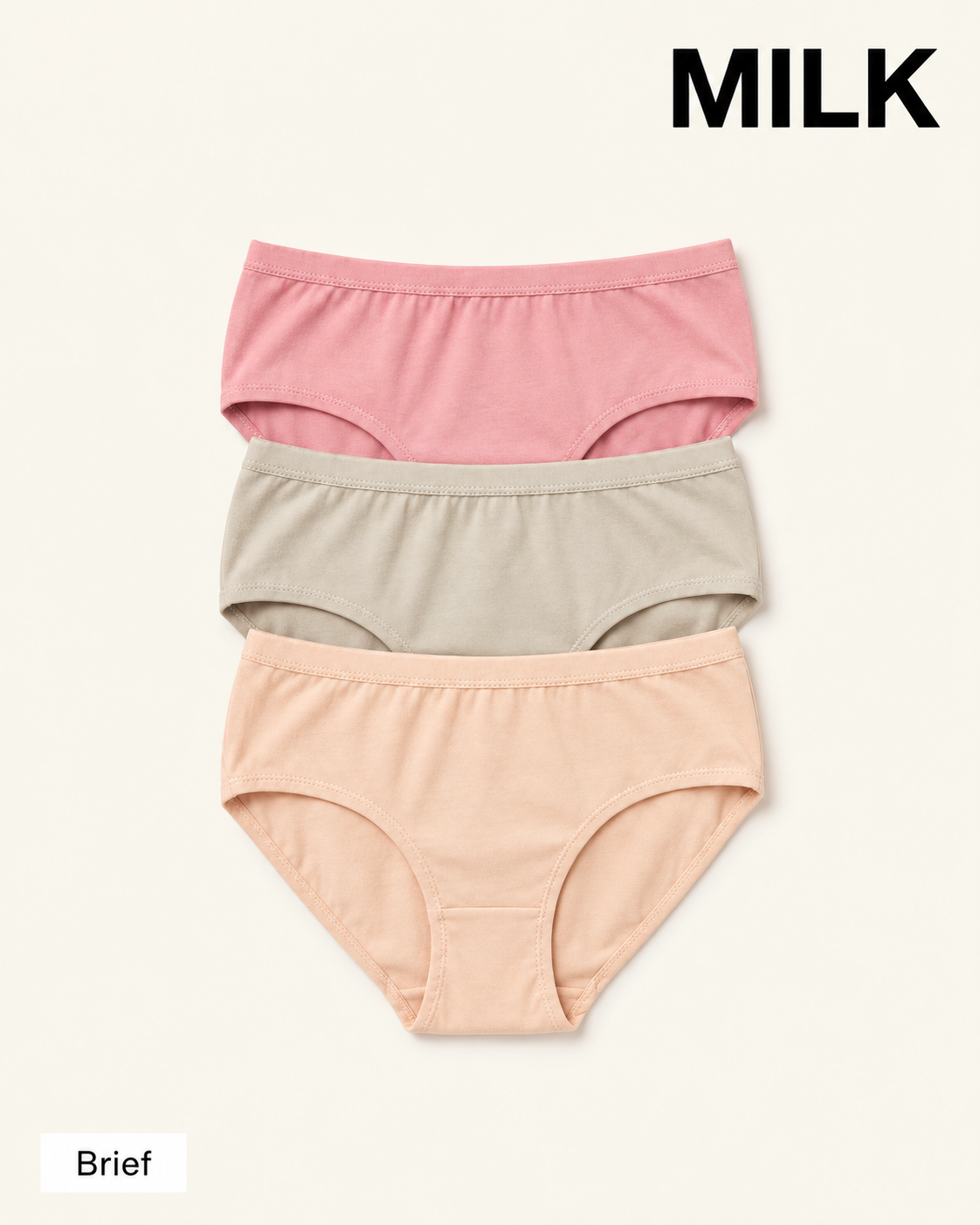 Women Underwear Basic Brief 3pcs