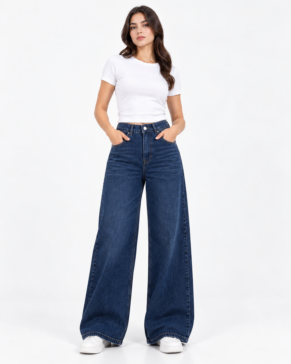 Women Jeans Pant Wide Leg