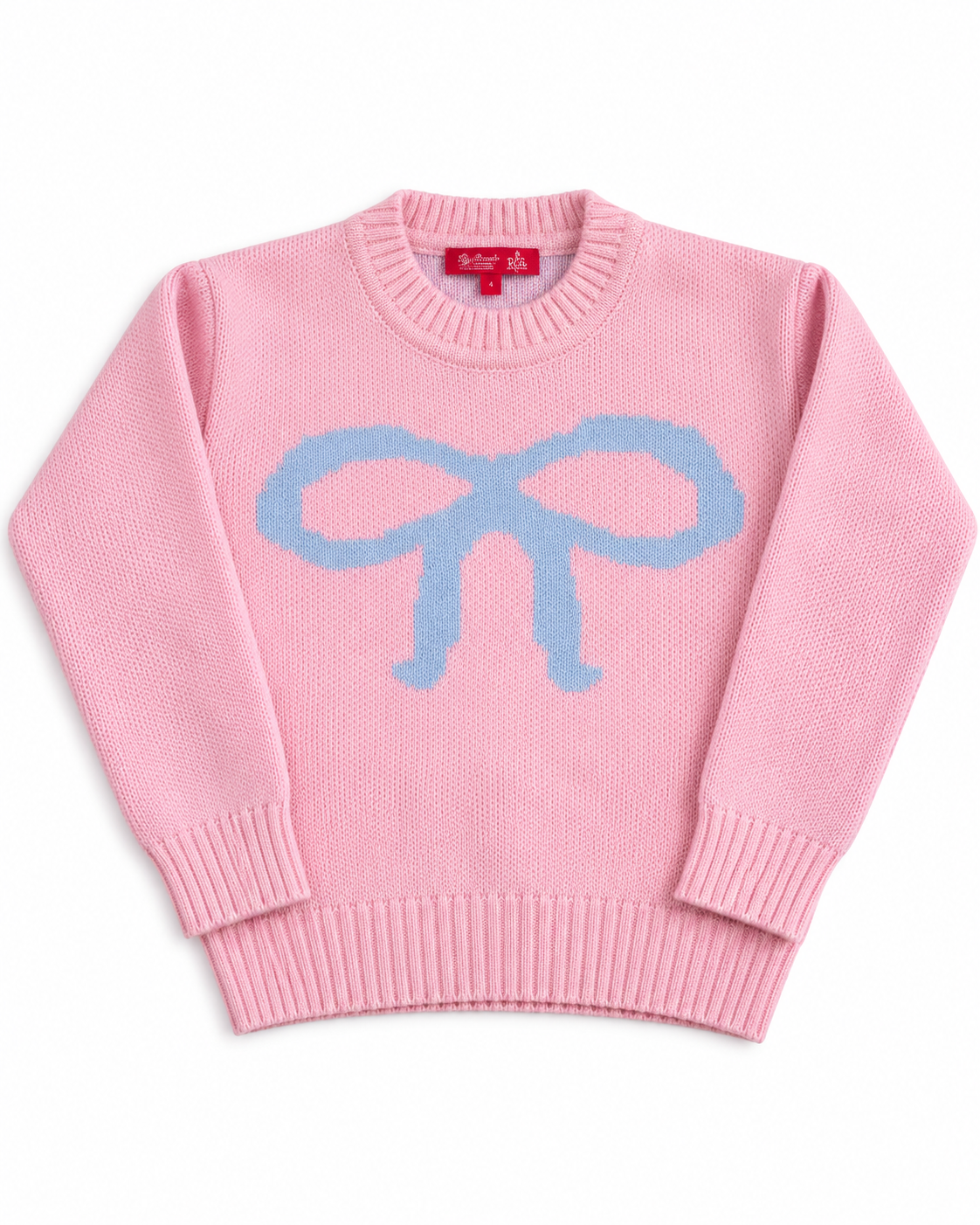 Girls Jaqured Round Neck Pullover