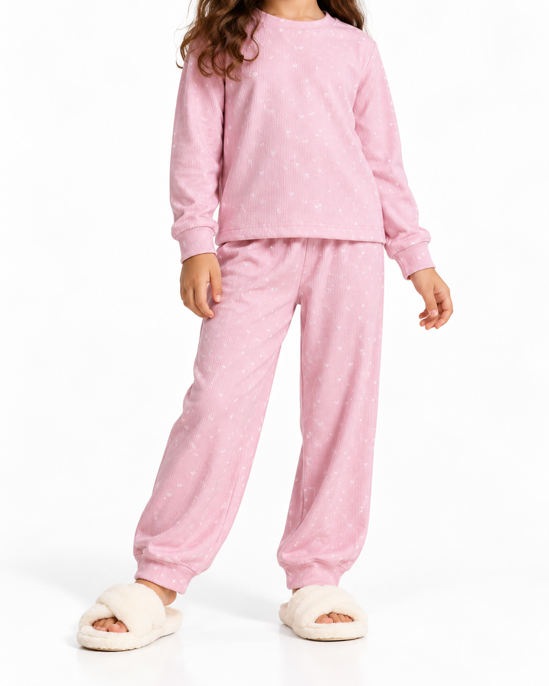 GIRLS PRINTED HEARTS PYJAMA