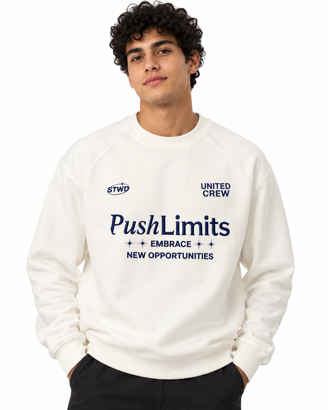 Men Printed Push Limits Sweatshirt