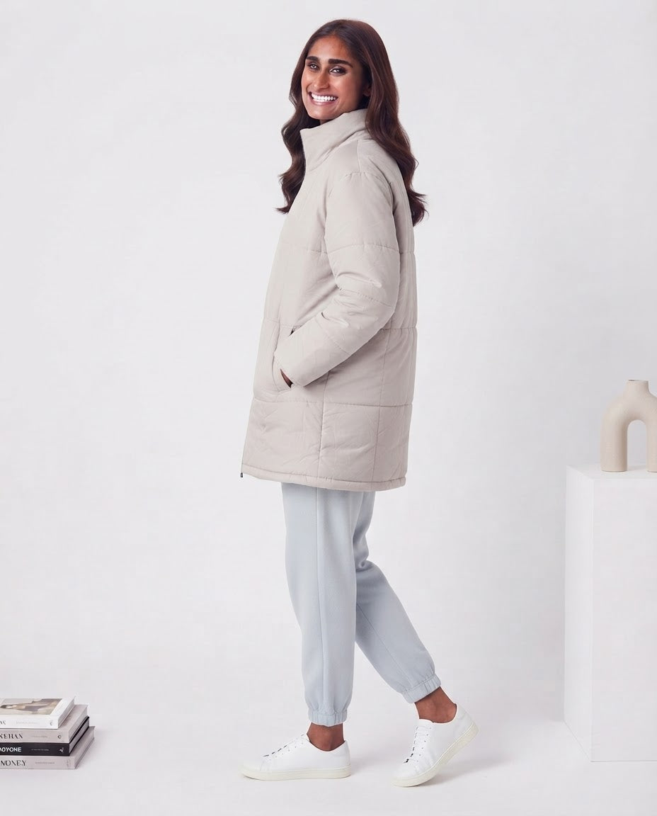 Women Long Sweater W/Zipper