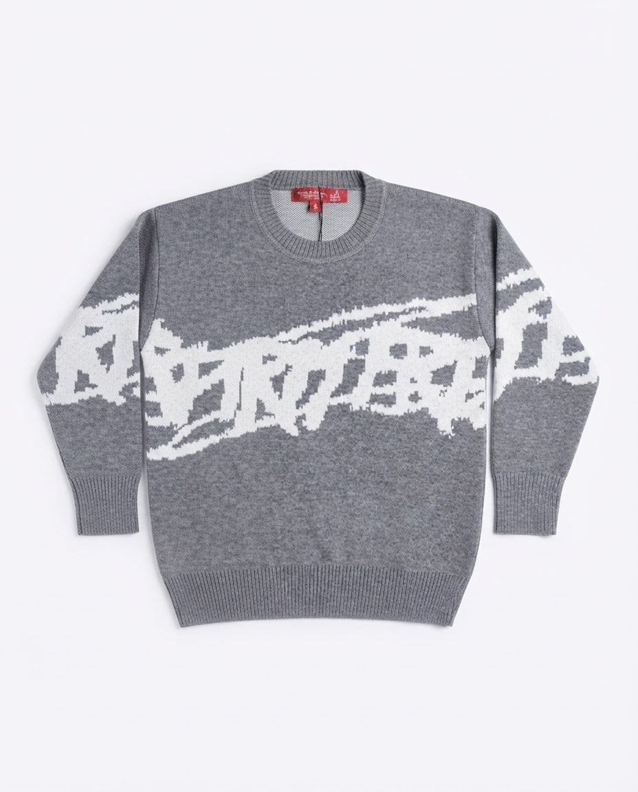 Boys Jaqured Round neck Pullover