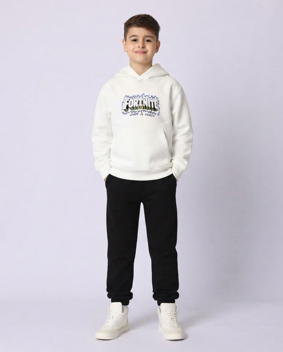 Boys Hodded Printed Fortnite Sweatshirt