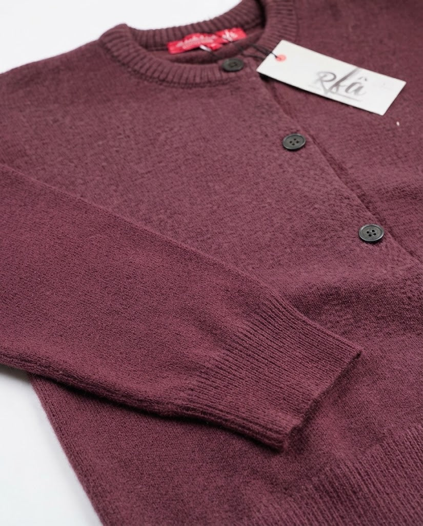 Women Plain Pullover W/Buttons