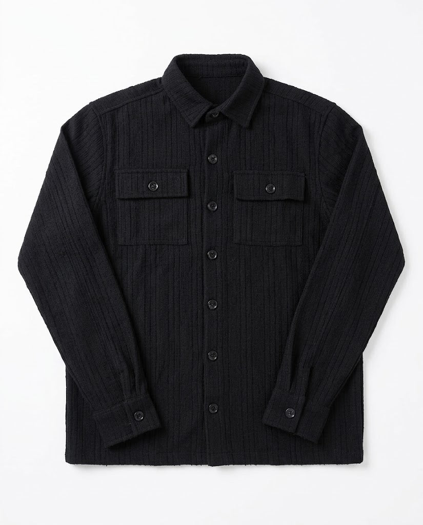 Men Jaqured Overshirt