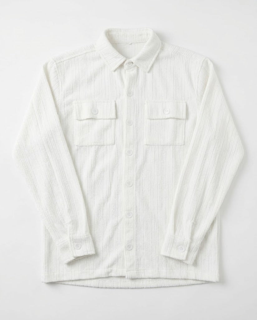 Men Jaqured Overshirt