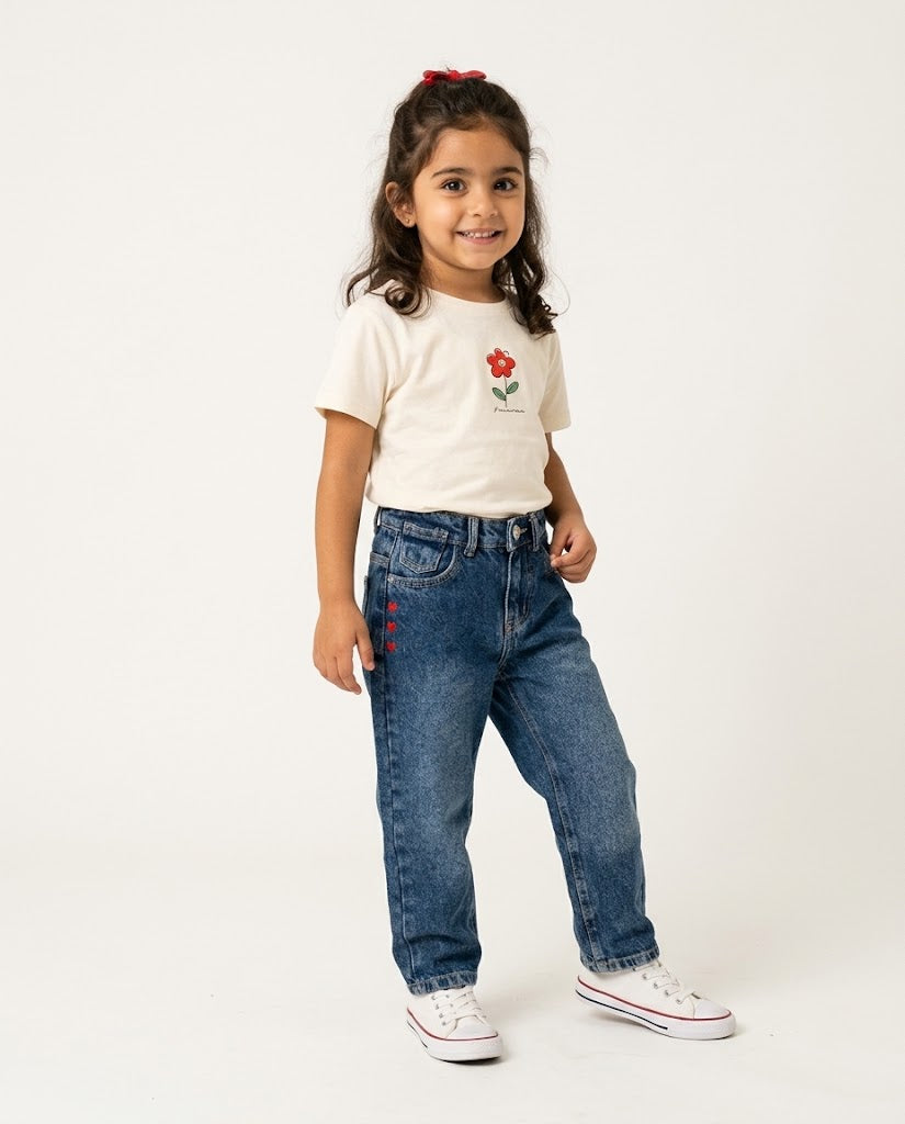 Girls Jeans Pant Baggy Fit
