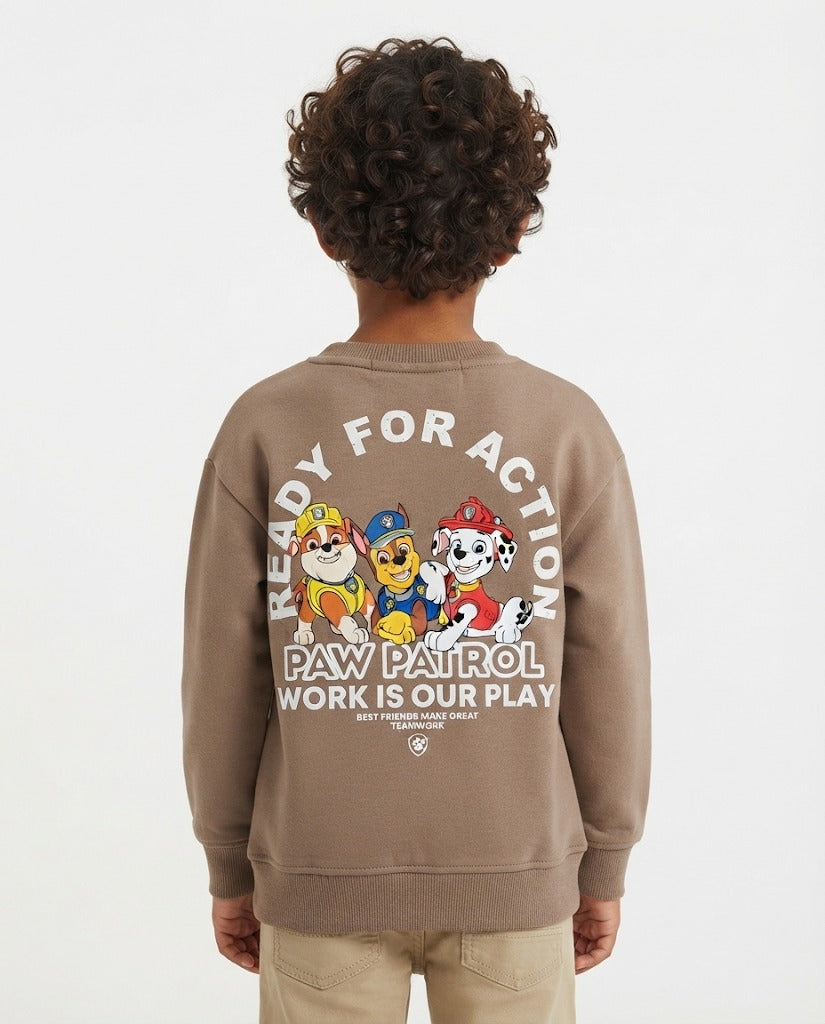 Boys Printed Ready For Action Sweatshirt