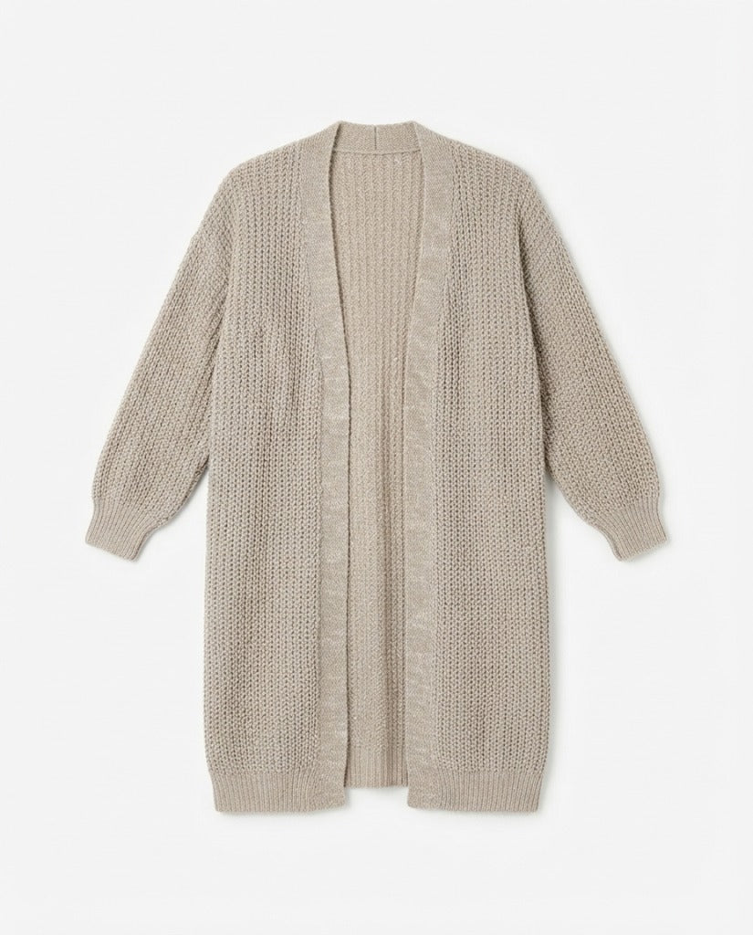 Women Plain Long Cardigan