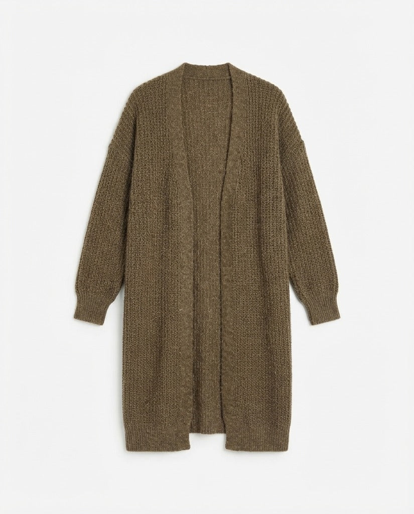 Women Plain Long Cardigan