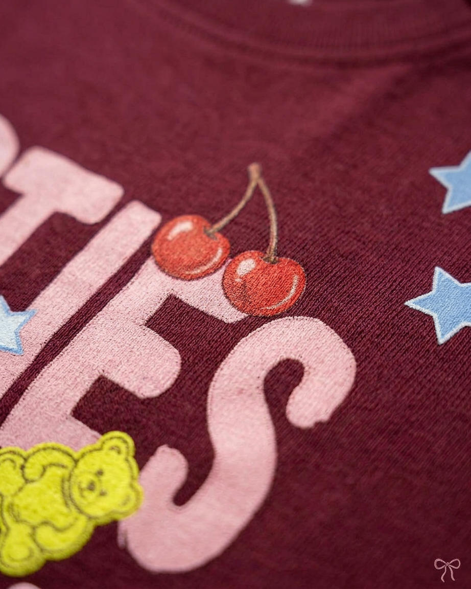 Girls Printed Besties Half Sleeves T-shirt