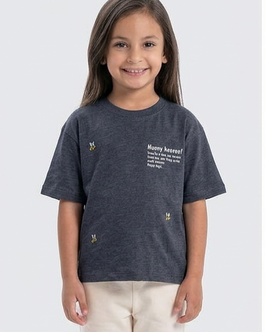 Girls Printed Half sleeves T-Shirt