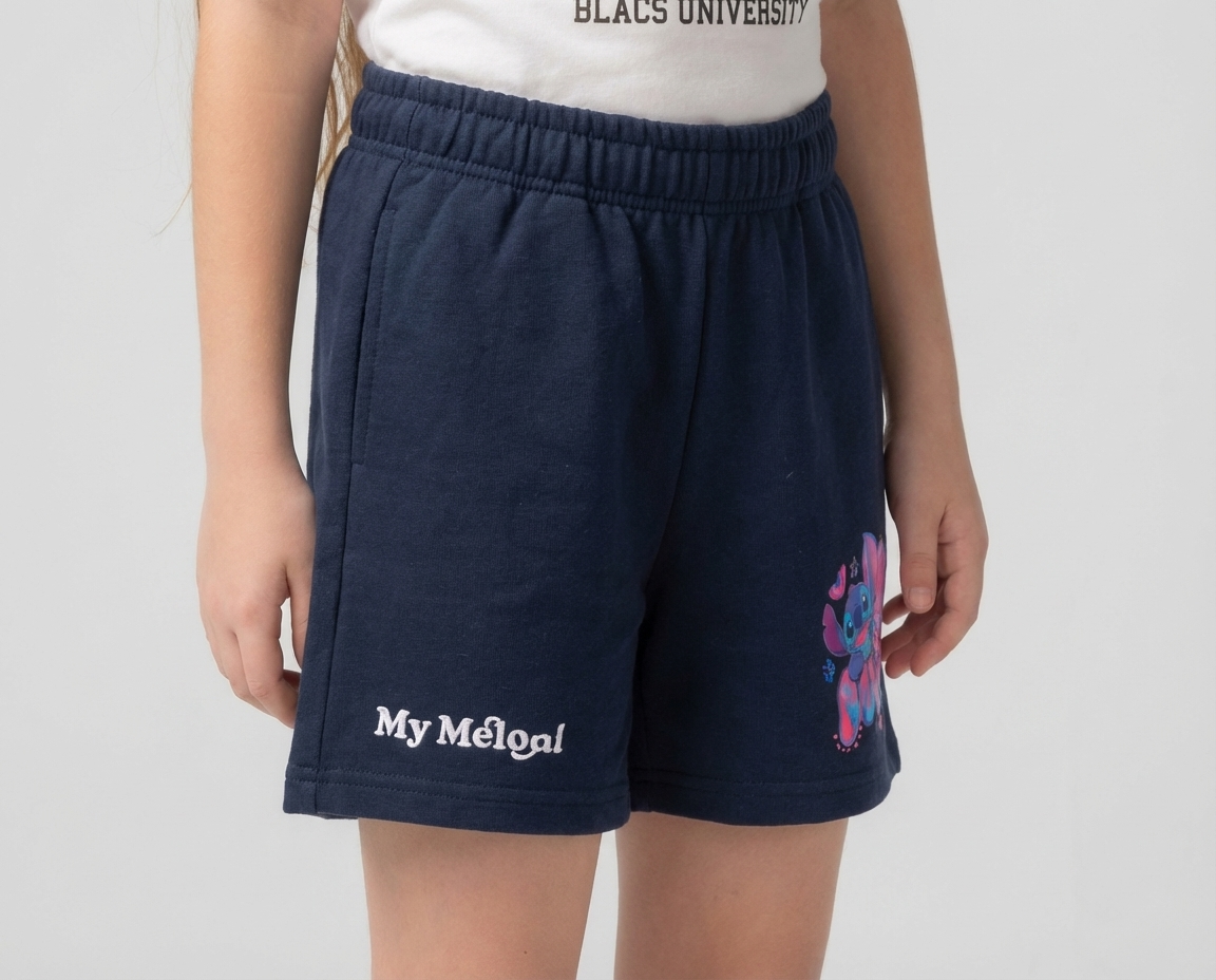 Girls Printed Stitch Short