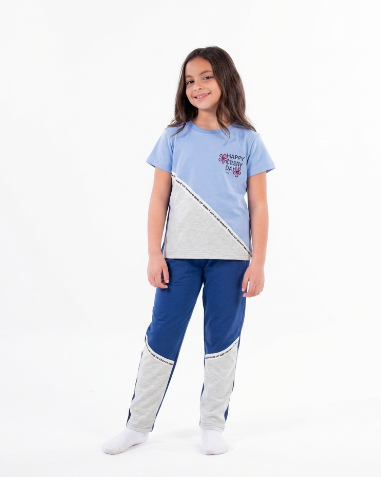 Girls Printed Happy Every Day Training Suit