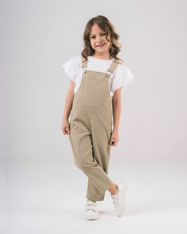 Girls Sleeves Jumpsuit