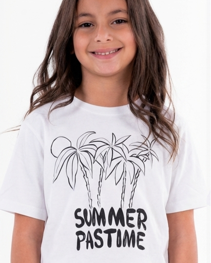 Girls Printed Summer Half Sleeves T-Shirt