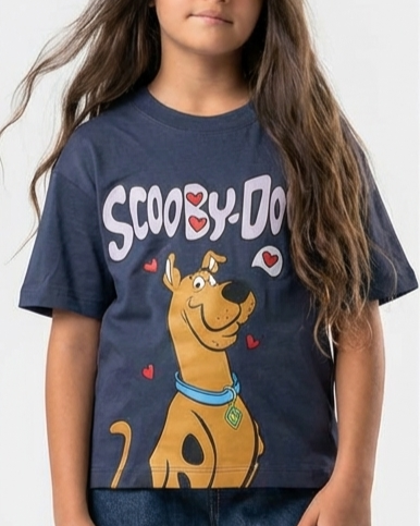 Girls Half Sleeves Printed T-Shirt