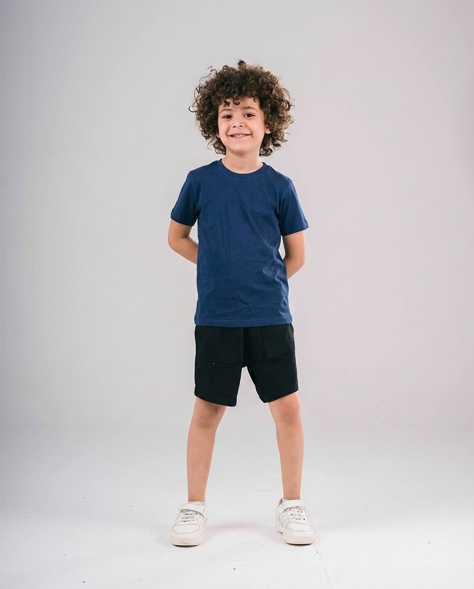 Boys Plain Half Sleeves T-shirt