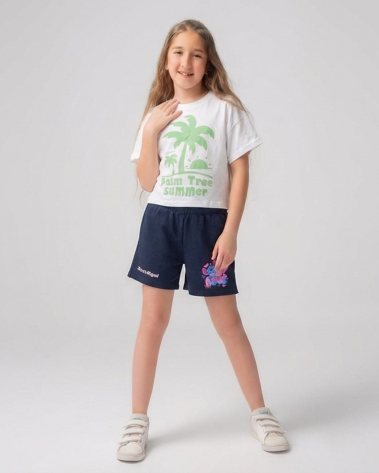 Girls Printed Summer Japonese T-Shirt