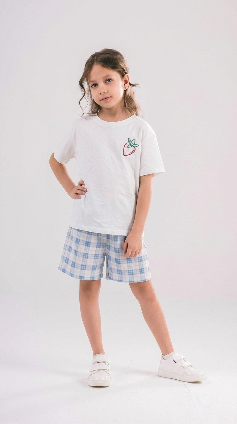 Girls Printed Half Sleeves Pyjama