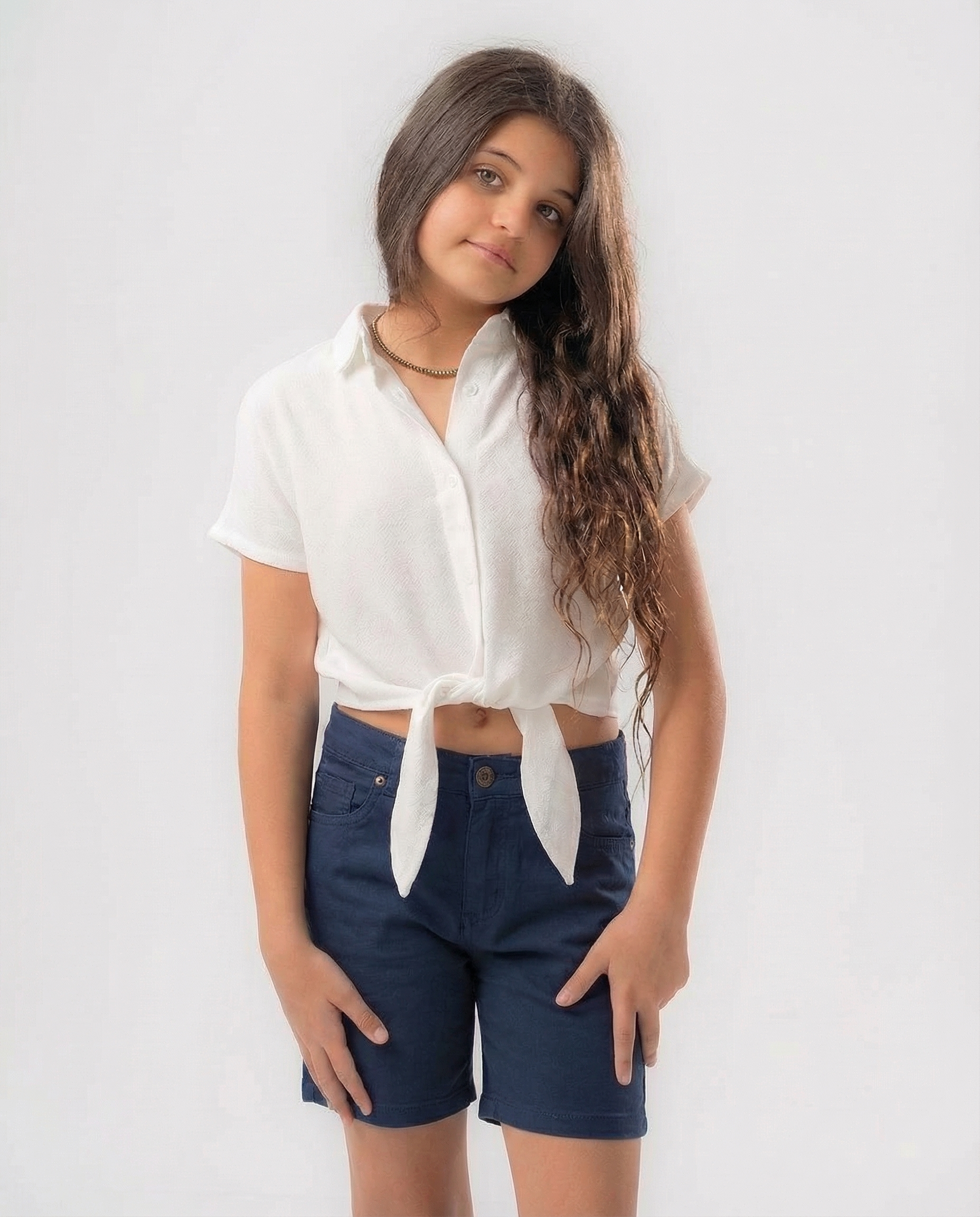 Girls Gabardine Short