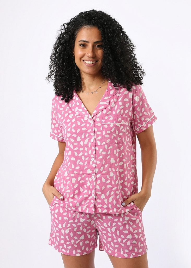 Women Printed Half Sleeves Pyjama