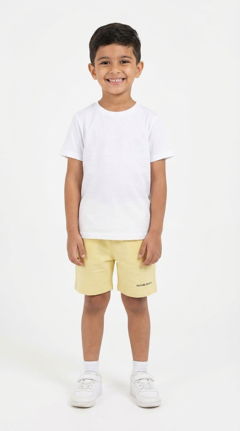 Boys Plain Summer Melton Short