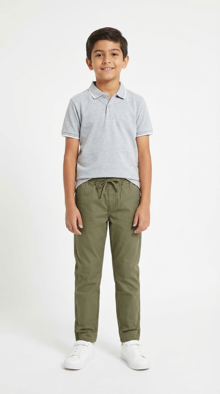 Boys Gabardine Pant Regular Fit