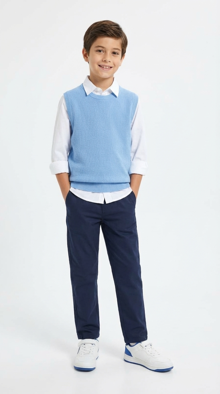 Boys Gabardine Pant Regular Fit