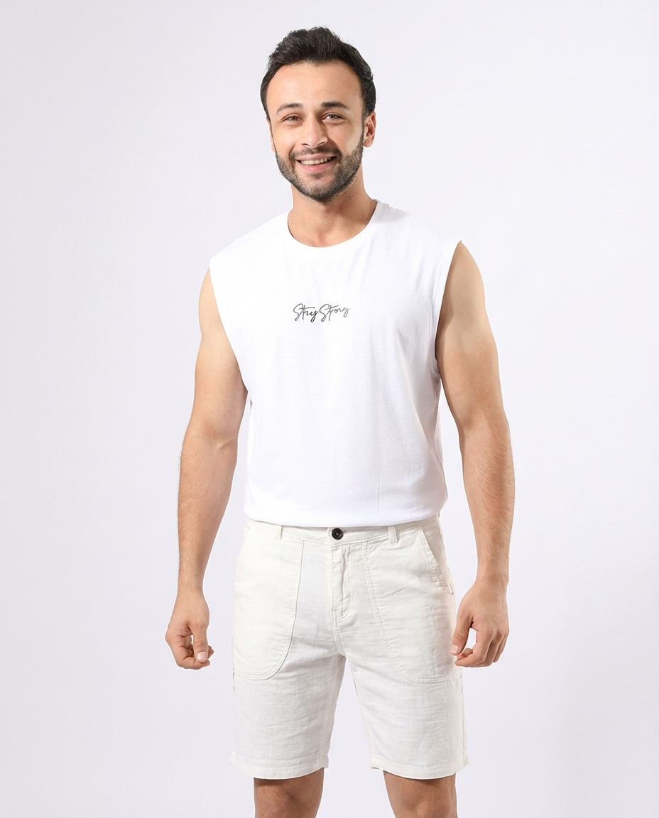 MEN LINEN SHORT