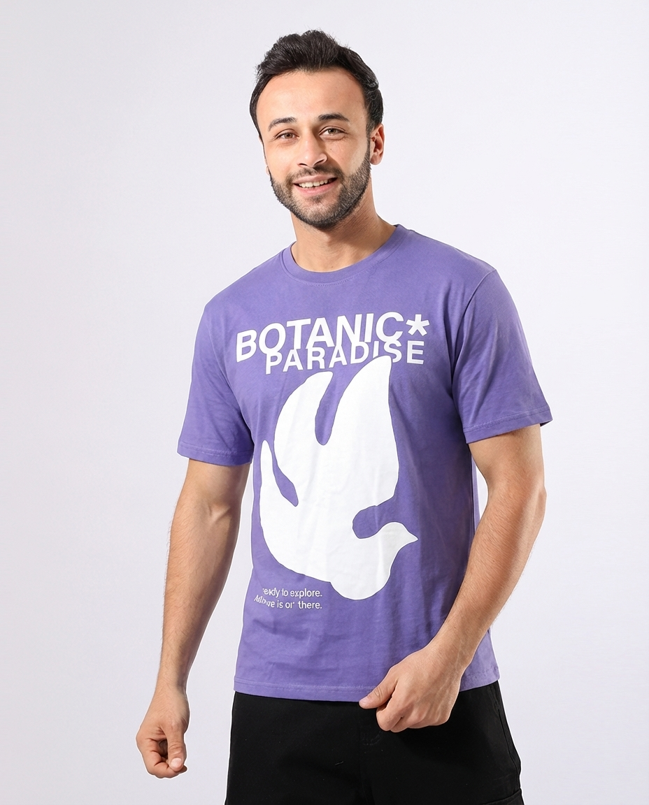 MEN PRINTED HALF SLEEVES T-SHIRT