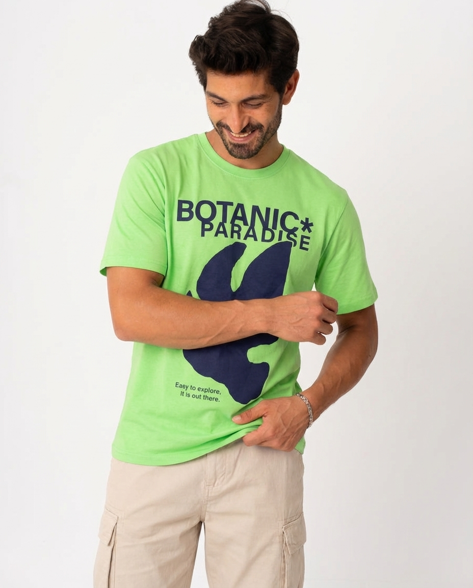 MEN PRINTED HALF SLEEVES T-SHIRT