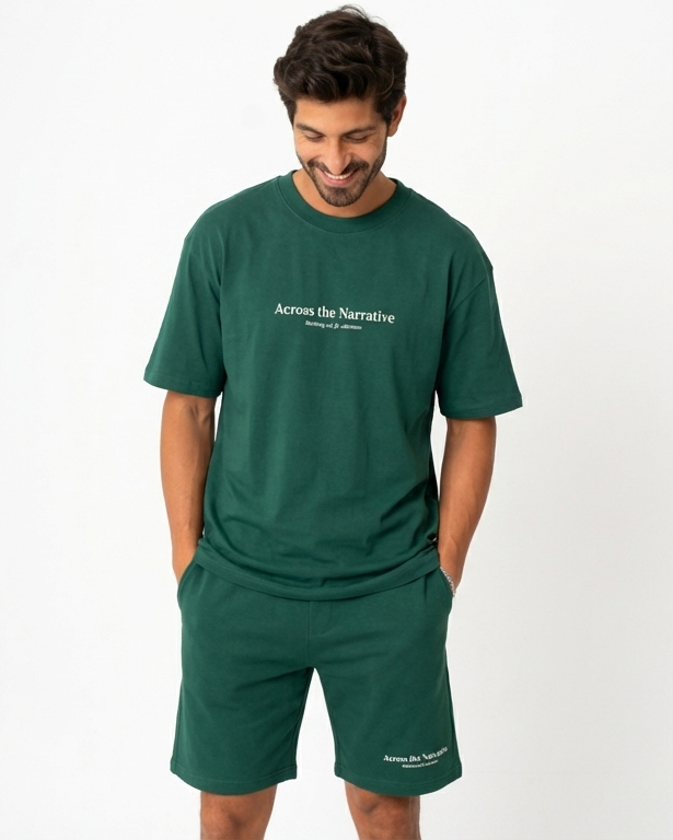 MEN PRINTED T-SHIRT ACROSS THE NARRATIVE