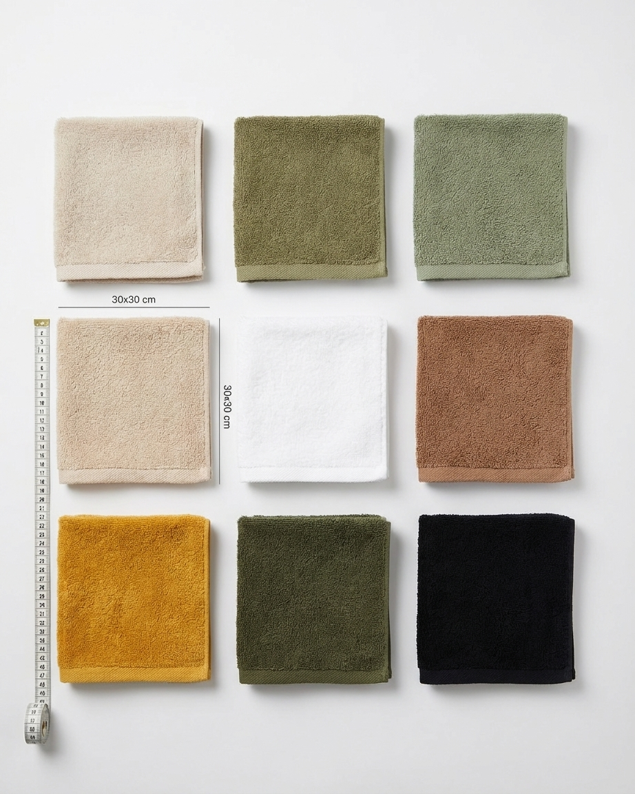 Plain Hand Towel Size 30*30Cm